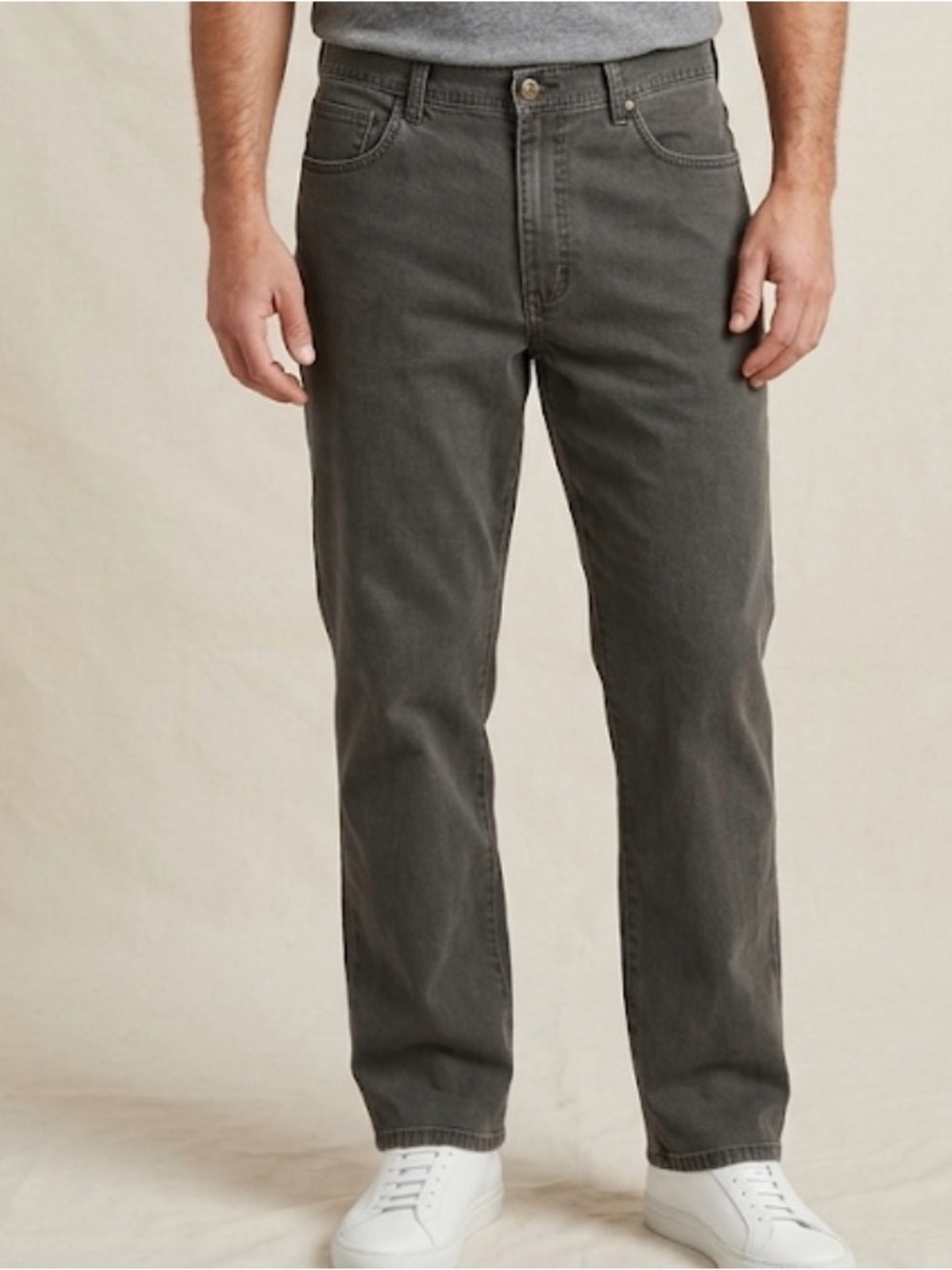 Red Head Men’s Gray Work Pants 38x32 Straight Fit (A691)